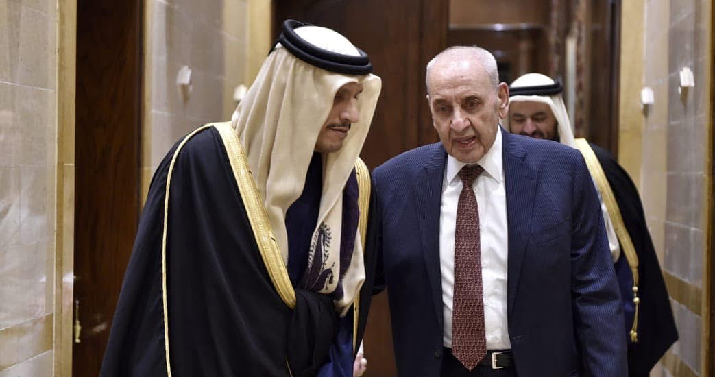 رئيس وزراء قطر جال على المسؤولين: نتطلّع الى تشكيل الحكومة
سنكون حاضرين بملف إعادة الإعمار... وسنستمرّ بدعم القوات المسلّحة