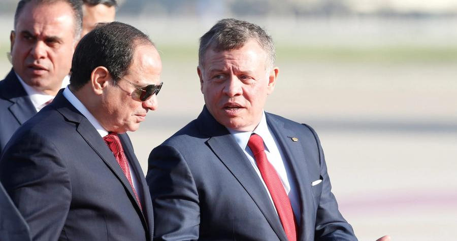 السيسي وعبد الله الثاني اكدا وحدة الموقف المصري والأردني حول غزة