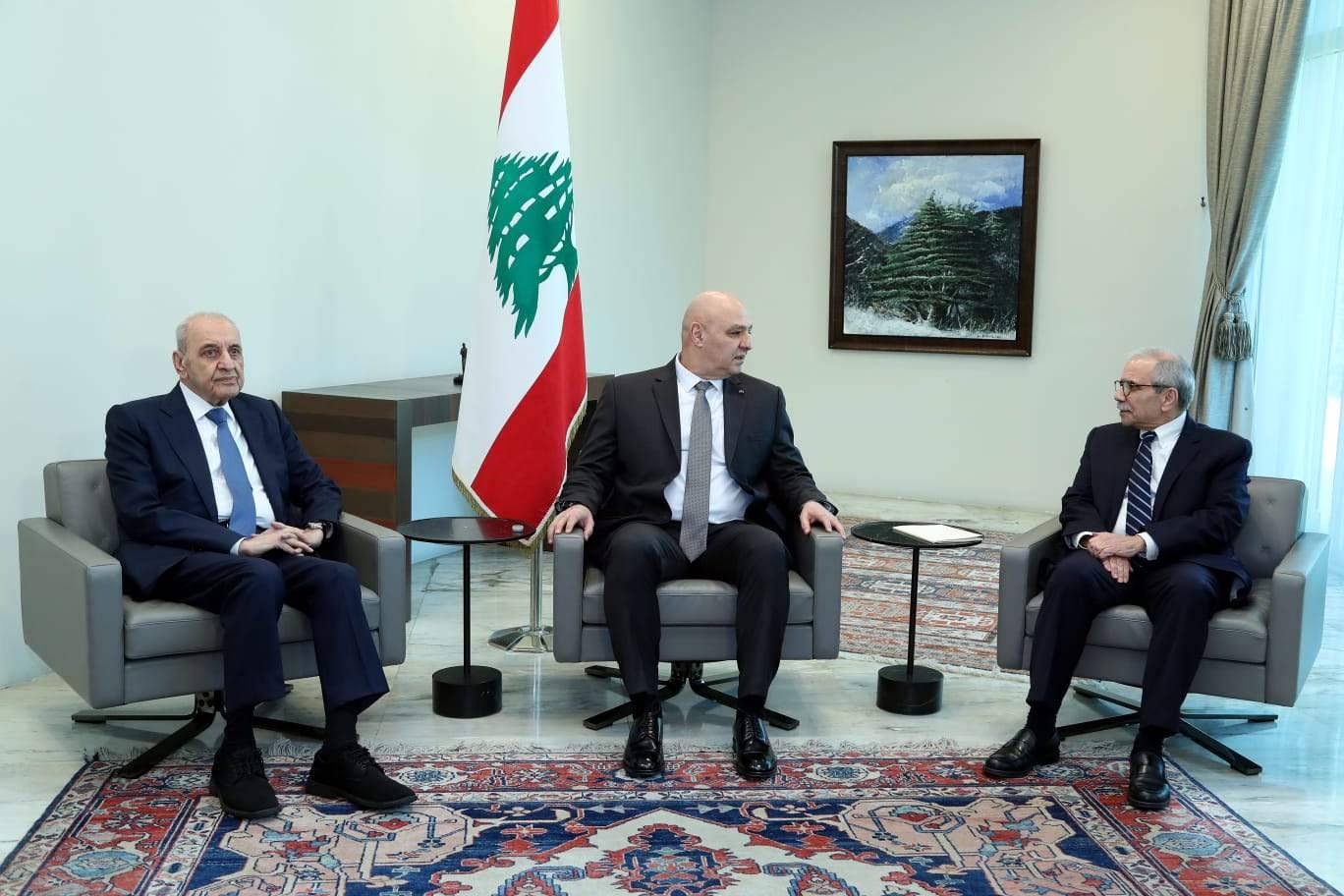 الرئيس عون وبري وسلام أكدوا ضرورة الانسحاب الإسرائيلي الكامل من الأراضي اللبنانية المحتلة