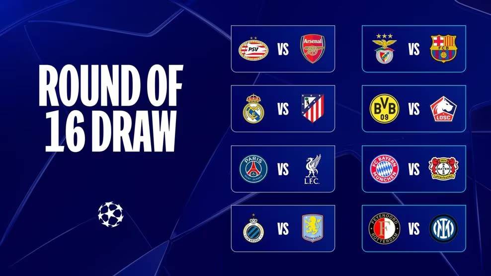 قرعة دوري أبطال أوروبا... دربي مدريدي بين ريال وأتلتيكو