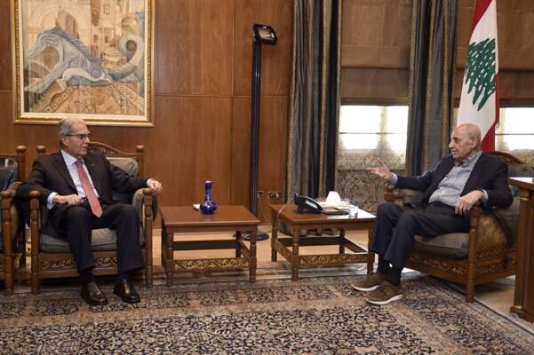 بري استقبل وزيري العدل والتنمية الإدارية والخازن