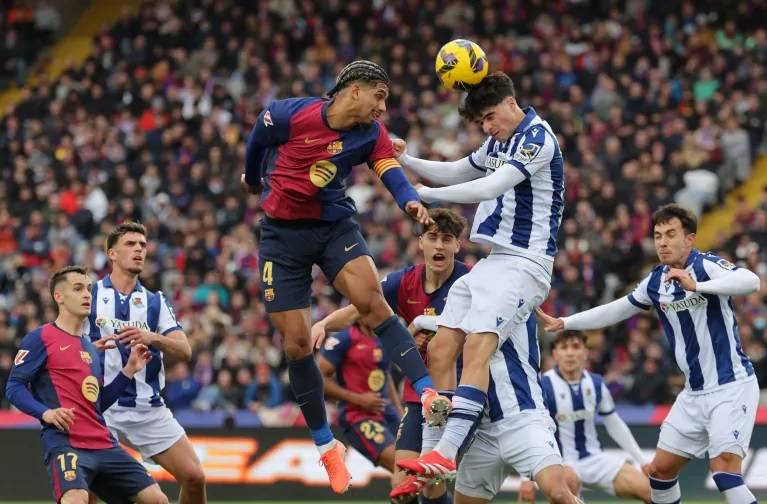 البطولات الأوروبية... انتصار عريض لبرشلونة على ريال سوسييداد