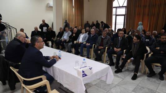 هاني يعلن من النبطية إطلاق عملية مسح شاملة للأضرار الزراعية