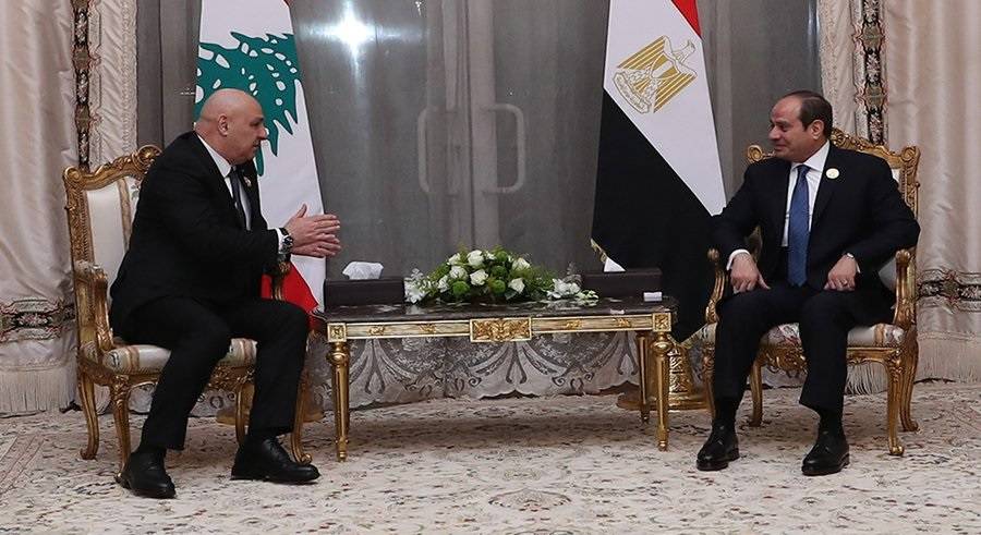 رئيس الجمهوريّة عاد الى بيروت
وأبرق الى السيسي شاكراً