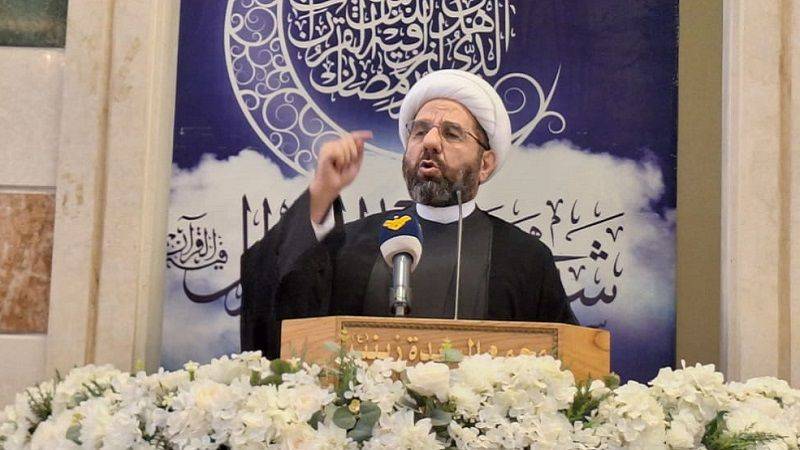 "لن نقبل أن يخضع موضوع الإعمار لأي شروط "
دعموش: لا يمكن حصر السلاح
بيد الدولة طالما هناك احتلال