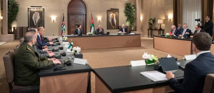 ملك الأردن: نقف إلى جانب سوريا
