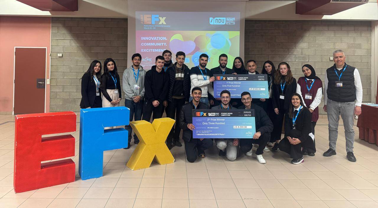 جامعة رفيق الحريري تتصدر مسابقة ASME EFx بحصولها على المركزين الأول والثاني
