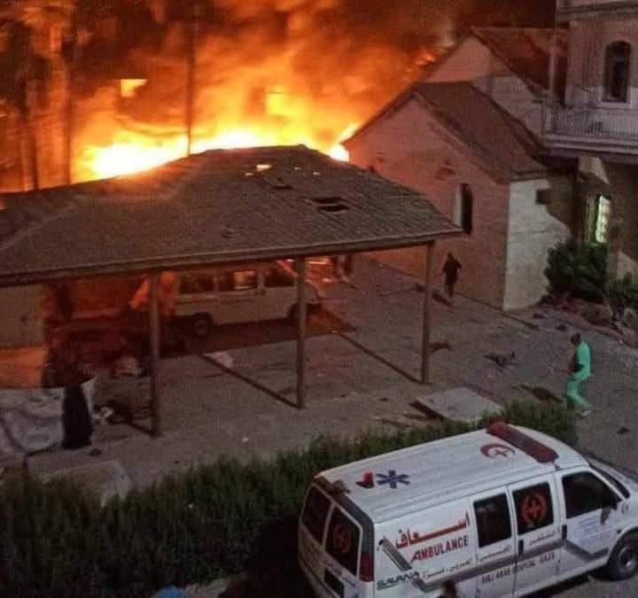 المستشفى المعمداني تحت القصف "الإسرائيلي" مجدداً... وبيانات تحمّل الإدارة الأميركية المسؤولية
