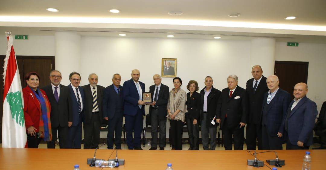 وفد اندية الروتاري من لجنة شلل الأطفال يزور وزير الصحة لإطلاق مشروع الروتاري لعام 2025 في لبنان