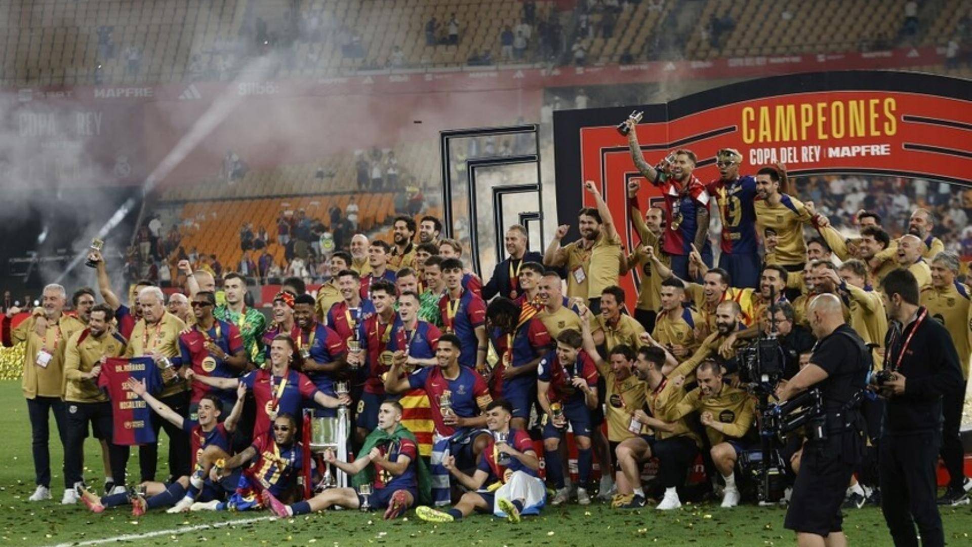برشلونة بطل كأس إسبانيا