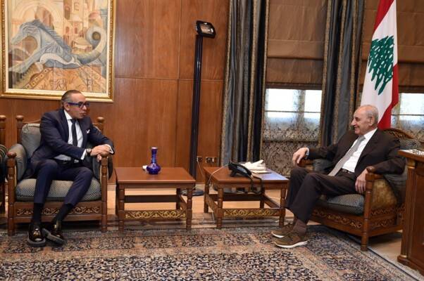 السفير المصري من عين التينة: نؤكد ان موقف مصر  داعم لتطبيق وقف إطلاق الأعمال العدائية بدون تمييز