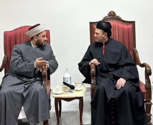 مُفتي زحلة والبقاع زار المطرانين معوض وابراهيم
وتأكيد على عمق العلاقة التي تجمع بين المكوّنات اللبنانيّة