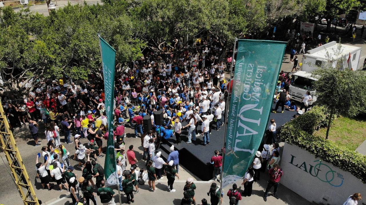 المركز الطبي للجامعة اللبنانية الأميركية - مستشفى سان جون يشارك مع "الينبوع" في المسيرة السنوية
