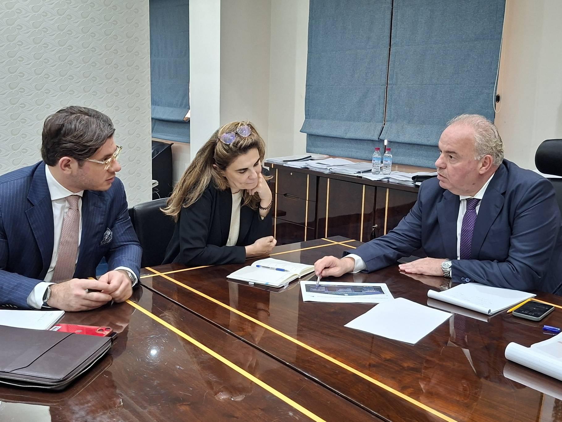 وفد مؤسسة التمويل الدولية
زار وزارة الاتصالات