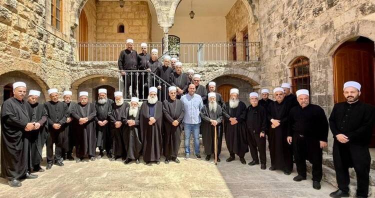 شيخ العقل زار "خلوة القطالب" والمجلس الديني في المختارة واستقبل الرهبنة البوليسية