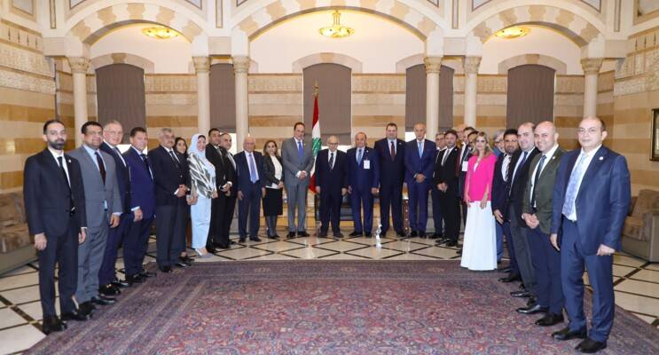 سلام لوفد من الجمعية المصرية اللبنانية لرجال الاعمال: نعمل لاستقطاب الاستثمارات