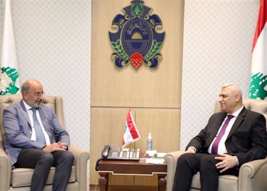 اللواء شقير عرض الأوضاع مع ريزا