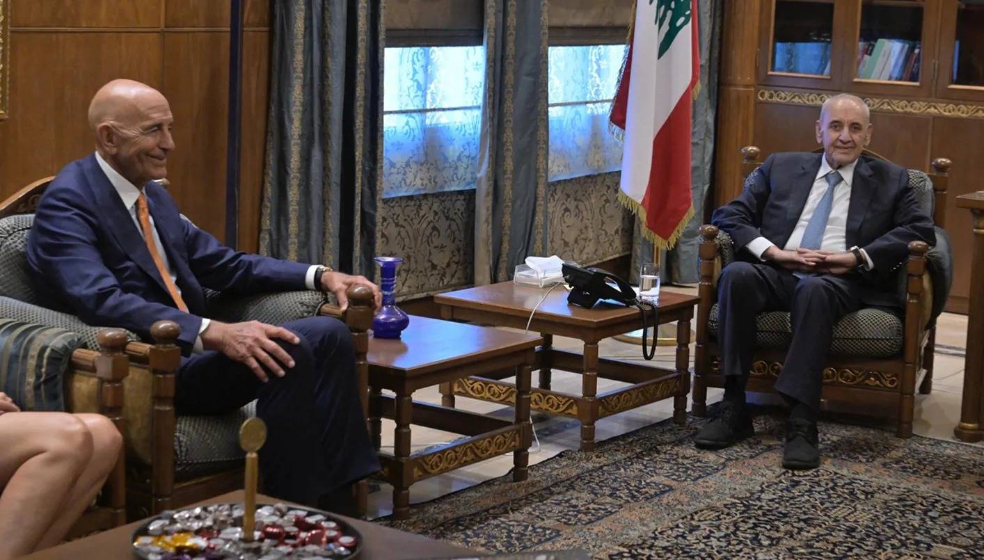 عون سلّمه أفكارًا لحلّ شامل - بري: الاجتماع جيّد وبنّاء- سلام: الدولة وحدها من تملك خيار الحرب والسلم
برّاك: أنا راضٍ عن الردّ اللبناني... علينا ان نغتنم الفرصة..."إسرائيل" تريد السلام مع لبنان
حزب الله يحتاج لأن يلمس أن هناك مستقبلًا له... والطريق المطروح ليس مفروضًا ضدّه فقط