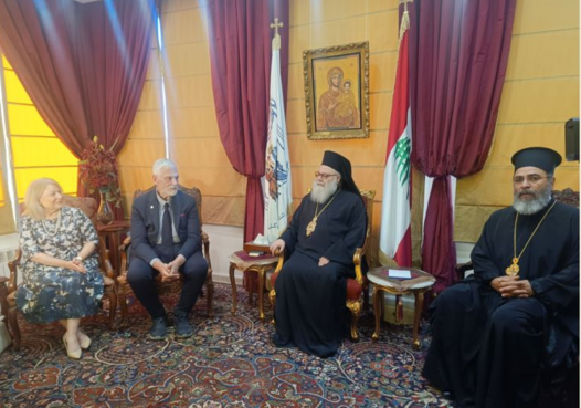 يوحنا العاشر بحث مع زواره
الوضع العام في لبنان وسورية