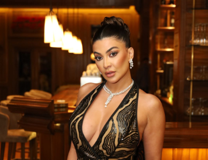زينة لؤي تتألق في حفل زفاف سيليو صعب وزين قطامي