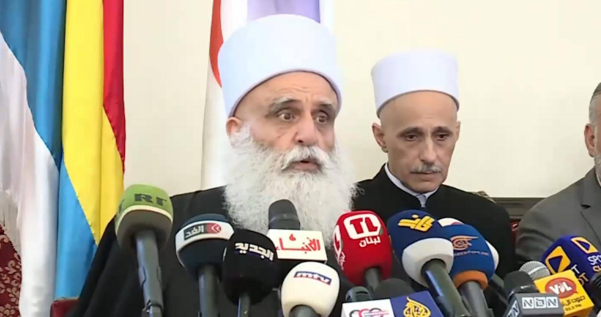 أبي المنى: لن نقبل بفتنة سنية درزية ونفعل ما يلزم لتطويقها