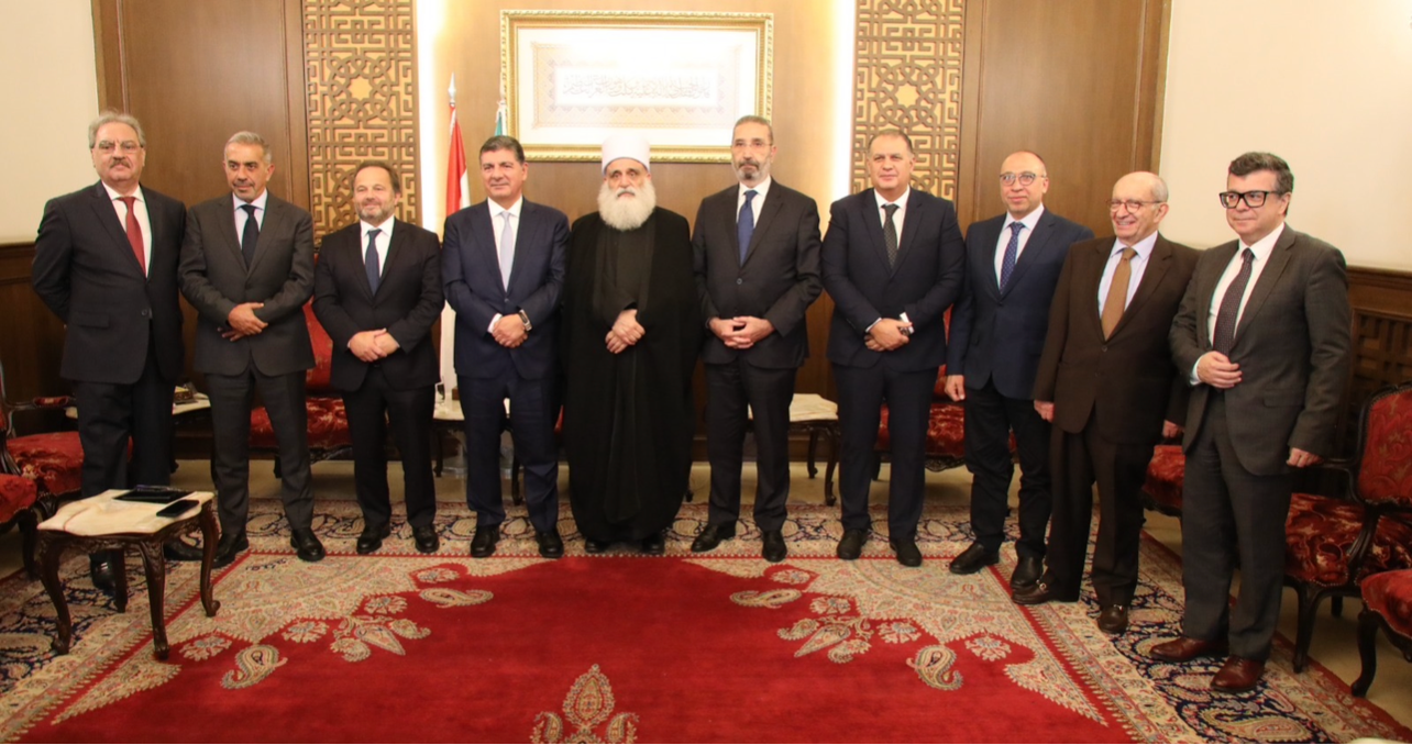شيخ العقل يلتقي بهاء الحريري والنائب شهيب وزوّارا