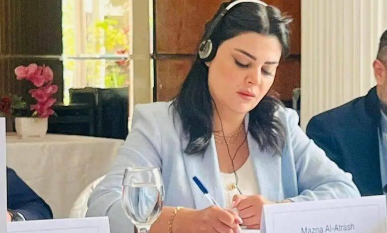 مزنة ممدوح الأطرش تنفي الزج باسمها في ترتيبات سياسية وتؤكد تمسكها بخدمة مجتمعها