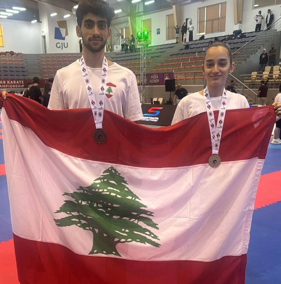 بطولة غرب آسيا في الكاراتيه
فضية وبرونزية للبنان عبر شقير ونوّار