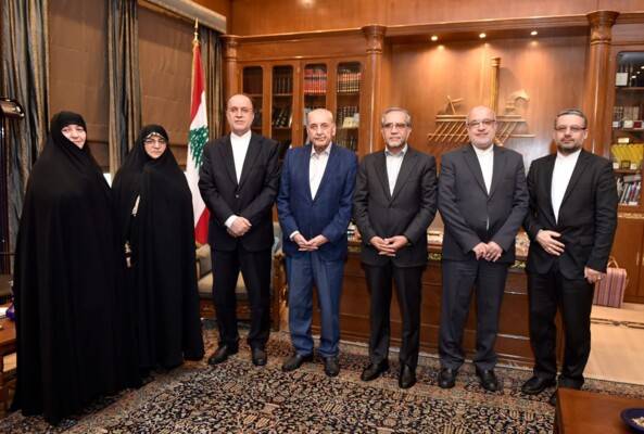 بري استقبل نائب رئيس مجلس الشورى الإيراني وزواراً
بابائي: أكدنا دعمنا للبنان