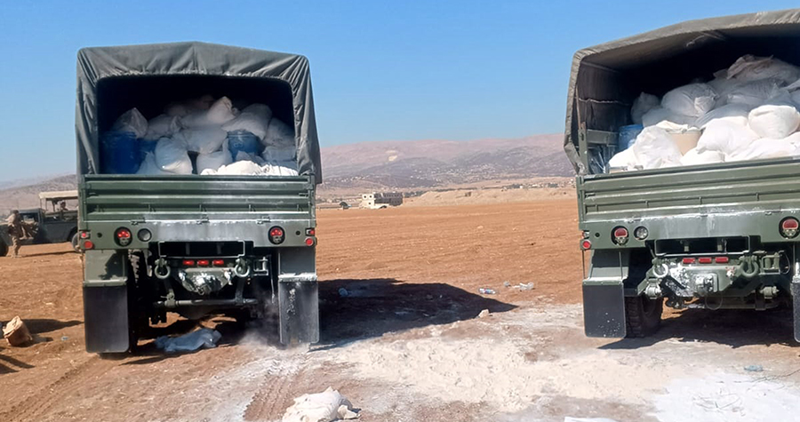 الجيش يضبط واحدة من أكبر شحنات الكبتاغون في لبنان!