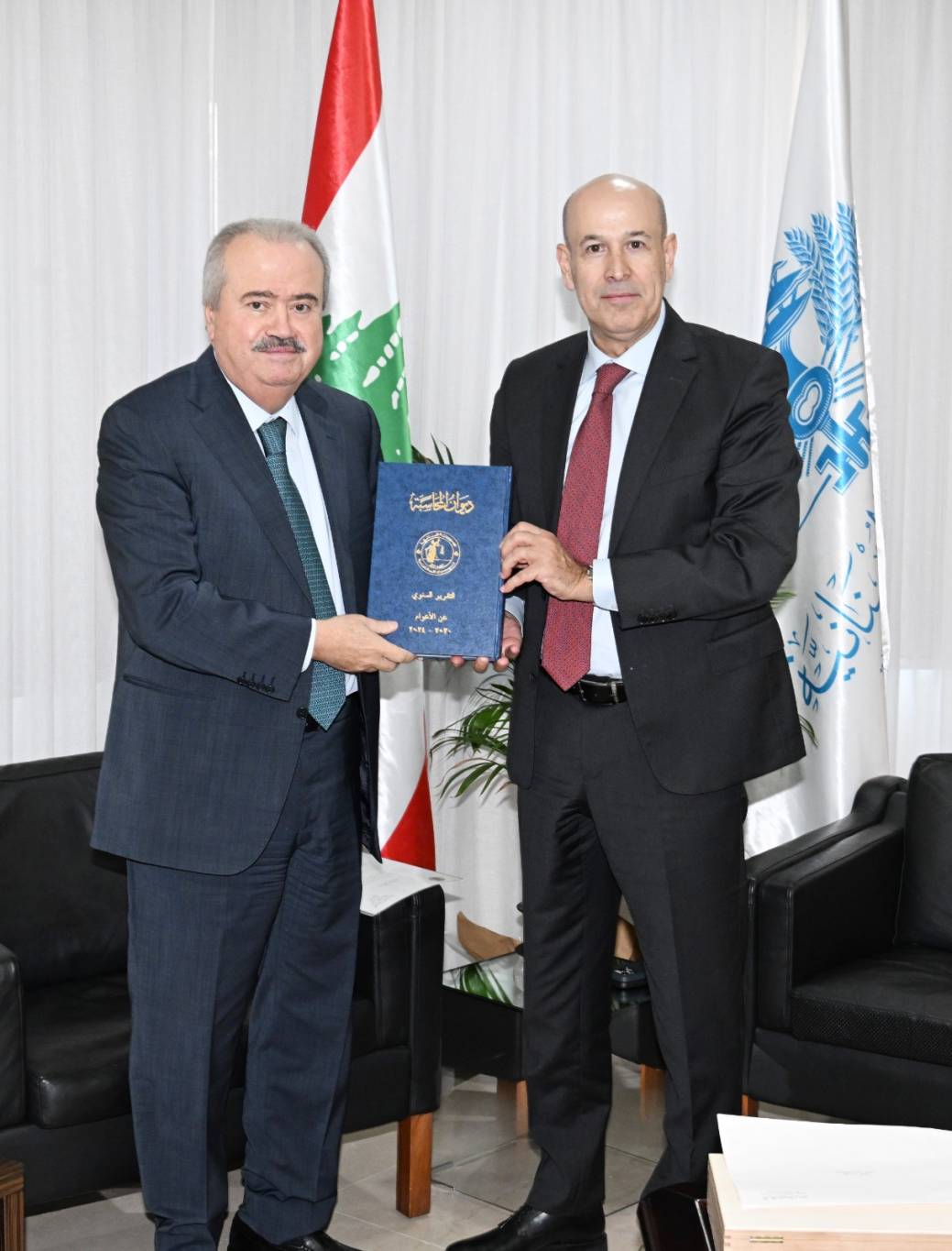 جابر تسلم تقرير ديوان المحاسبة من 2020 الى 2024