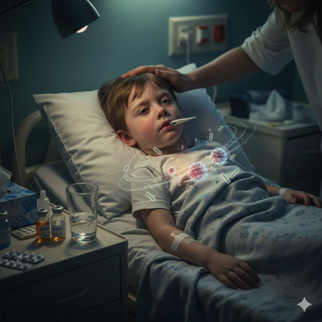 العدوى الفيروسيّة والبكتيريّة لدى الأطفال: كيف تؤثر على صحتهم ونموهم؟