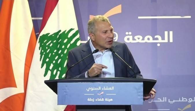 باسيل يتهم الحكومة بالفشل