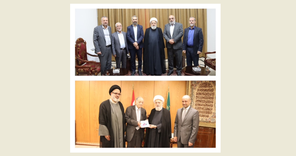 الخطيب يبحث مع وفد حزب الله في قضايا وشؤون تربوية