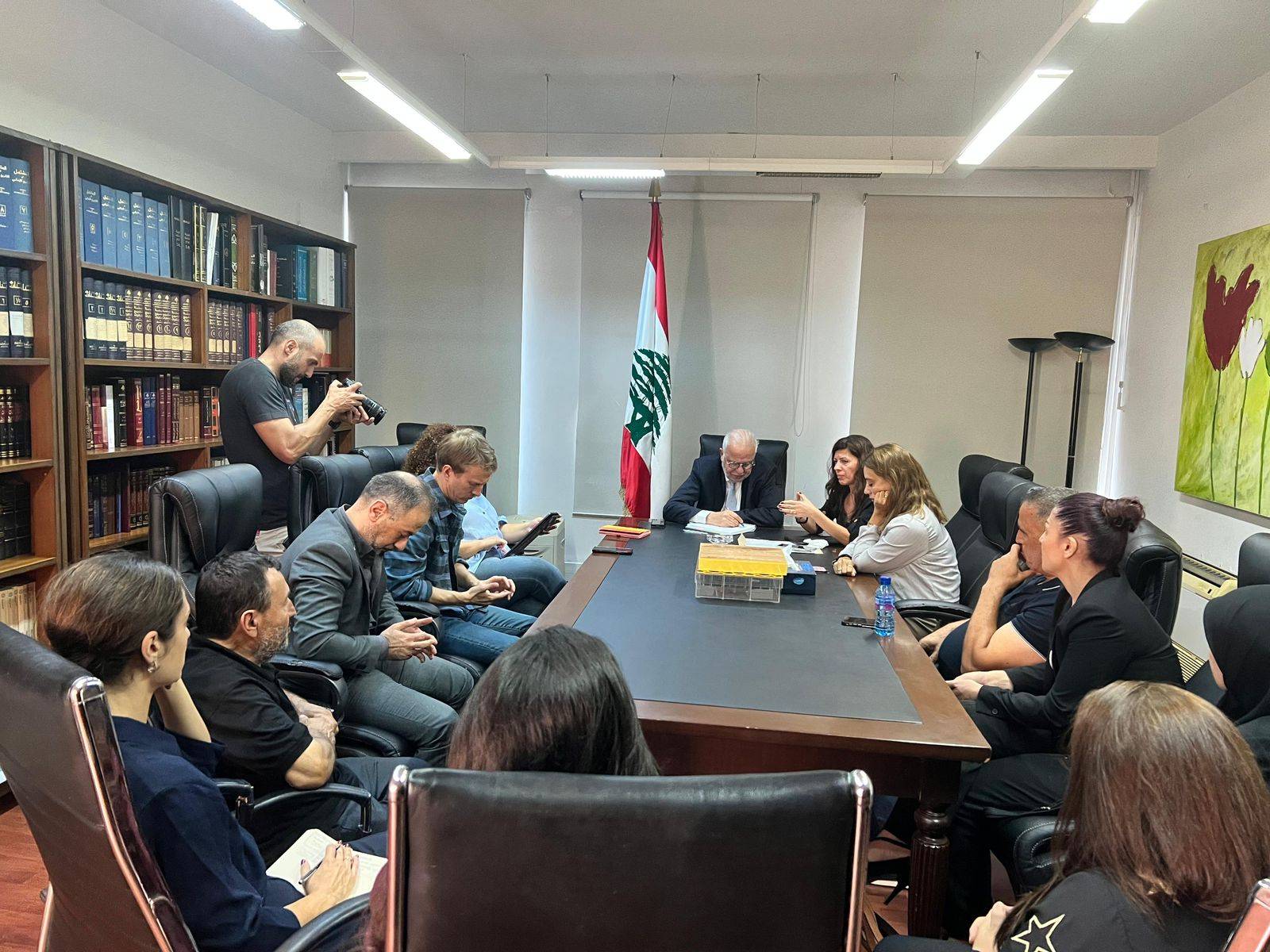 نصّار يستقبل أهالي الشهداء الصحفيين والصحفيين المتضررين من الحرب "الإسرائيلية" على لبنان