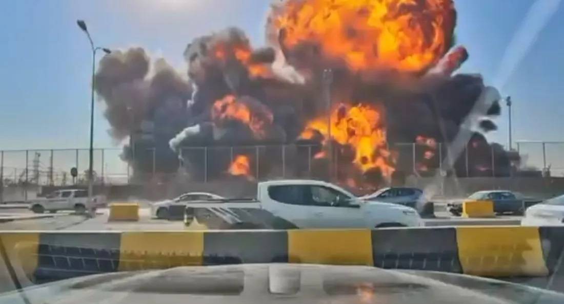انفجار وحريق في مستودعات نفط بالبصرة... وسقوط قتيلان وإصابات