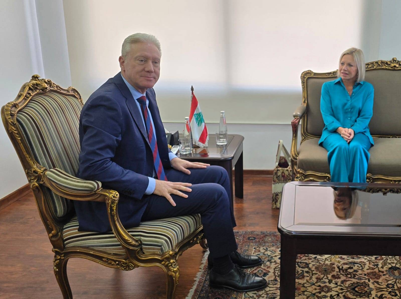 رجي يبحث المستجدات مع بلاسخارت وروداكوف