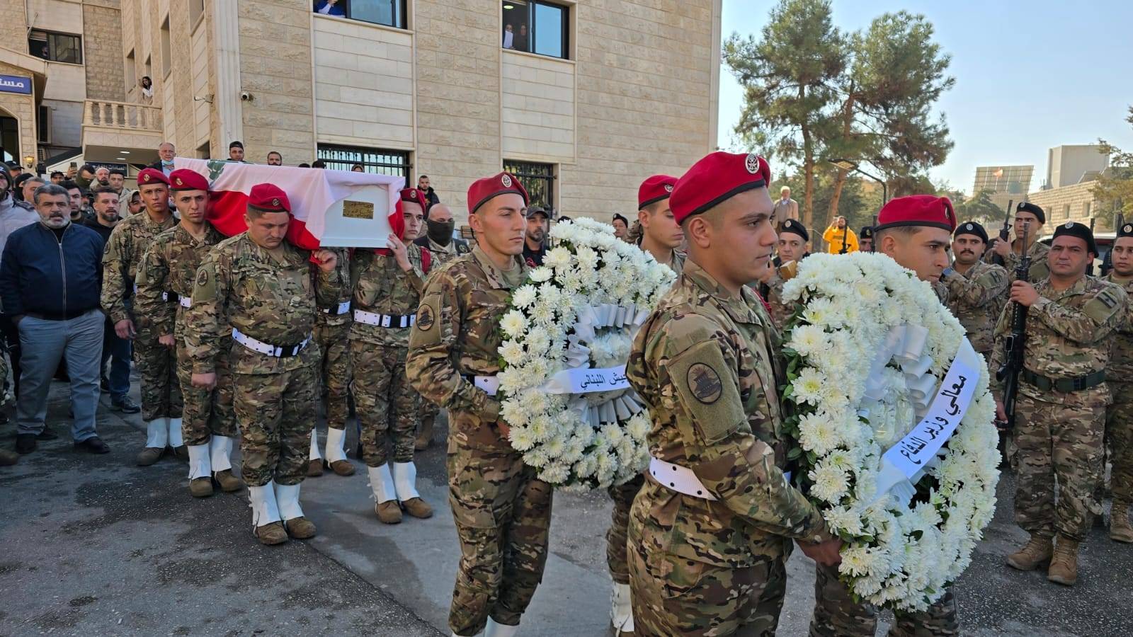 مراسم عسكرية مهيبة لشهيدي الجيش في بعلبك
