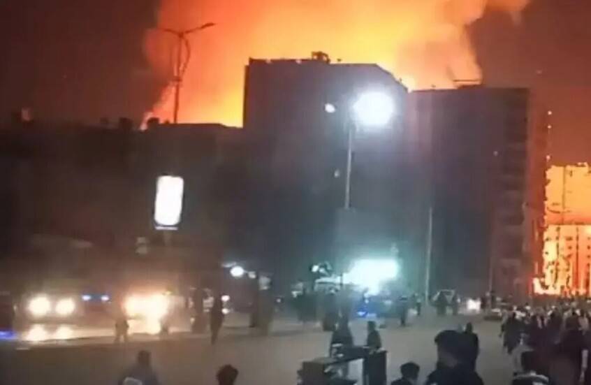 حريق هائل يلتهم ستوديو مصر الشهير