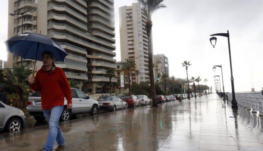 طقس ماطر مع انخفاض ملحوظ في الحرارة... وعواصف رعديّة ورياح ناشطة