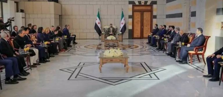 الشرع يستقبل وفد مجلس الأمن في دمشق