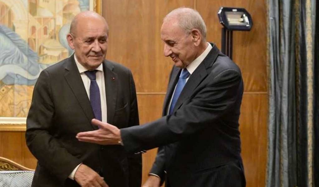 لودريان يزور بري وهيكل ويلتقي سلام على مأدبة عشاء