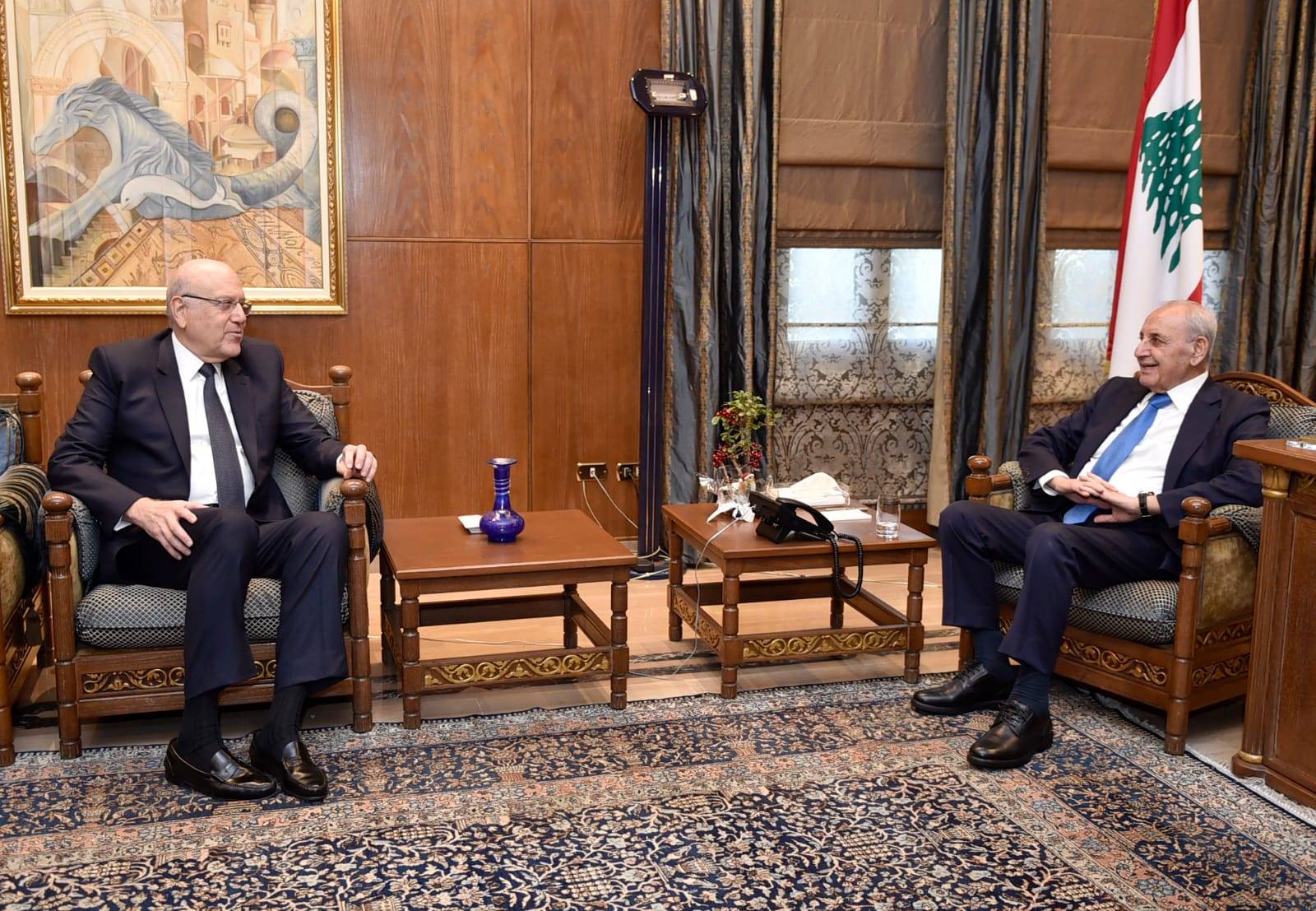 بري يستقبل ميقاتي وأبو الحسن