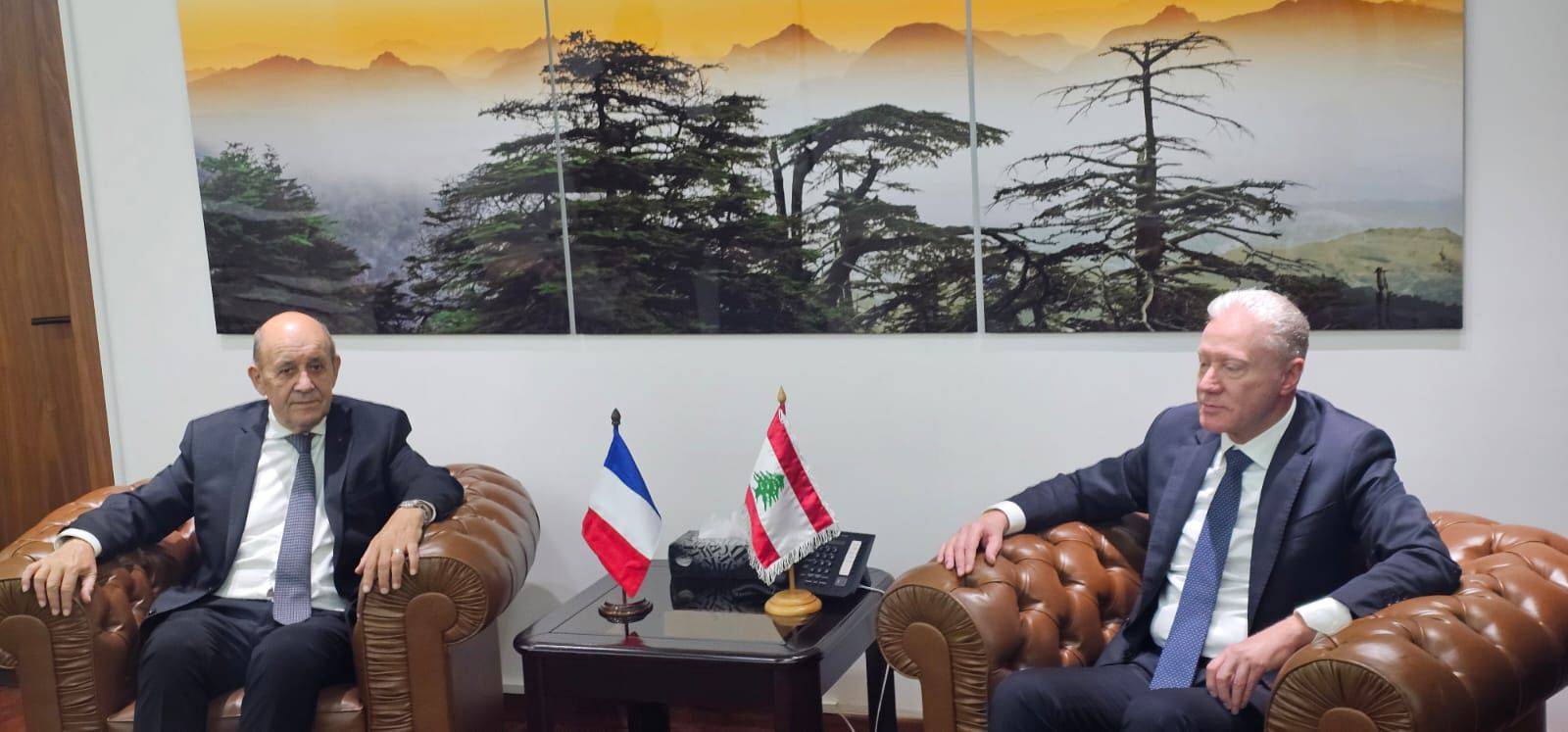 لودريان: فرنسا تقف الى جانب لبنان في خياراته الوطنيّة وتدعم كلّ ما من شأنه أن يحقق أمنه واستقراره