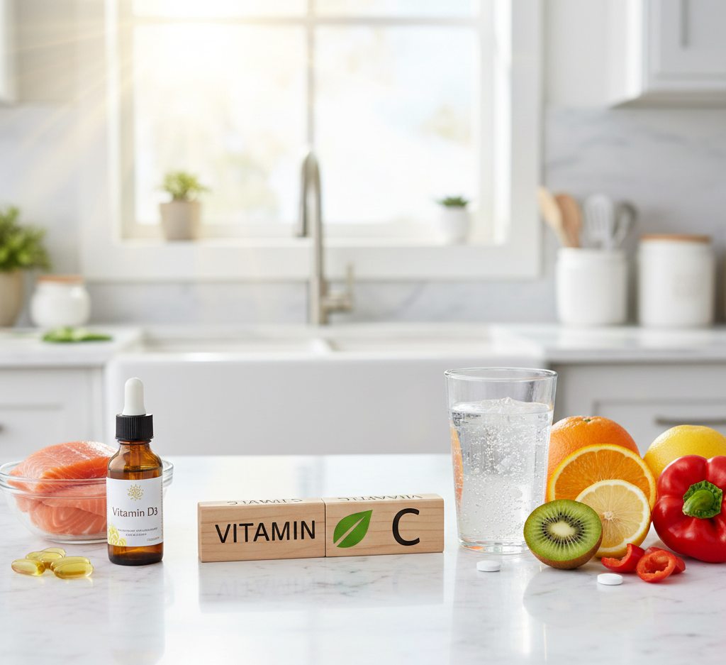 الفرق بين فيتامين «د» وفيتامين «ج» لتعزيز جهاز المناعة