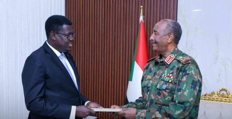 البرهان يتلقى رسالة من رئيس جنوب السودان