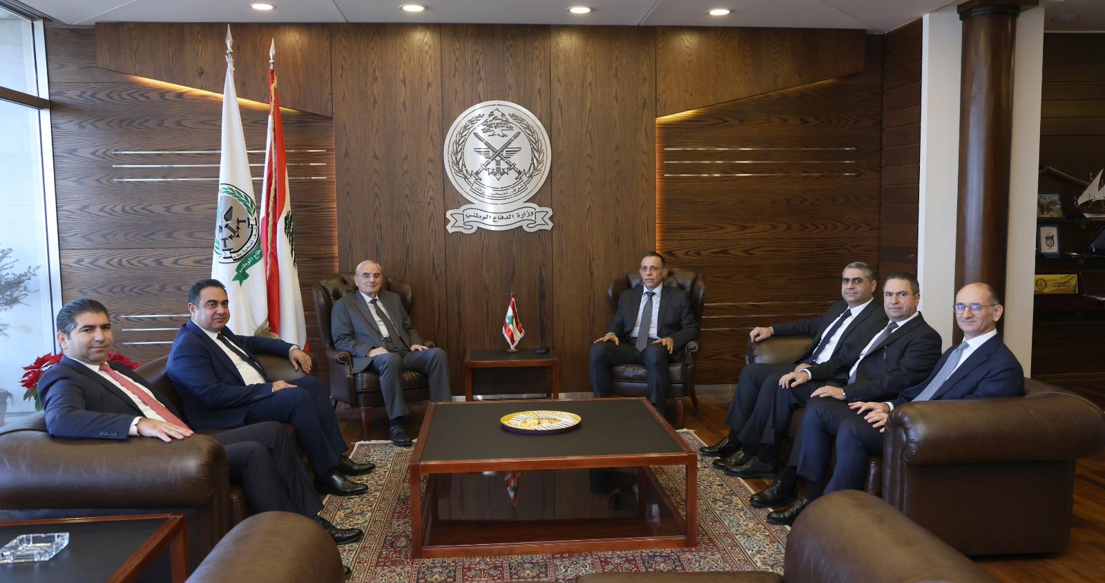 منسى التقى وفدًا من قضاة النيابة
العامة العسكريّة برئاسة غانم