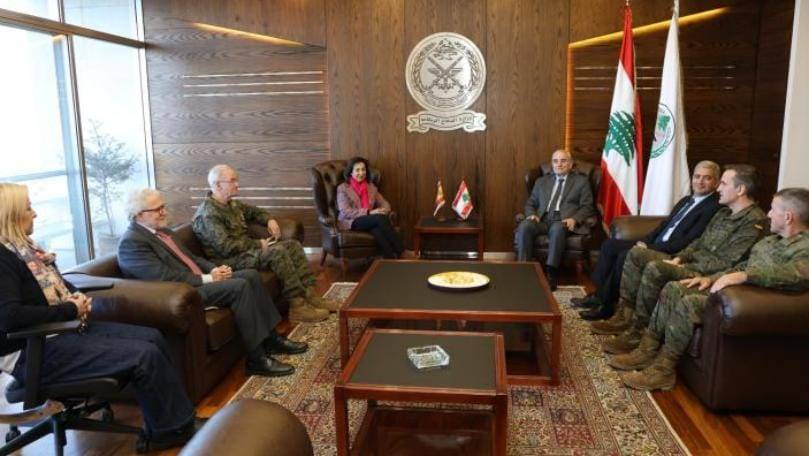 وزيرة الدفاع الاسبانية تؤكد دعم بلادها للبنان والجيش