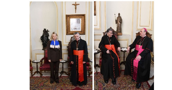 البطريرك الراعي يناقش عودة النازحين مع مفوضية اللاجئين