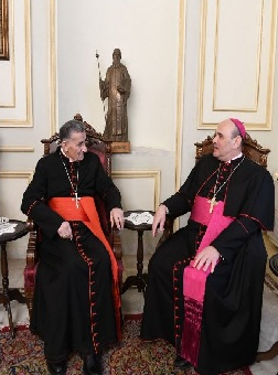 الراعي بحث مع بيلينغ ملف النازحين
وعرض مع بورجيا زيارة البابا الى لبنان